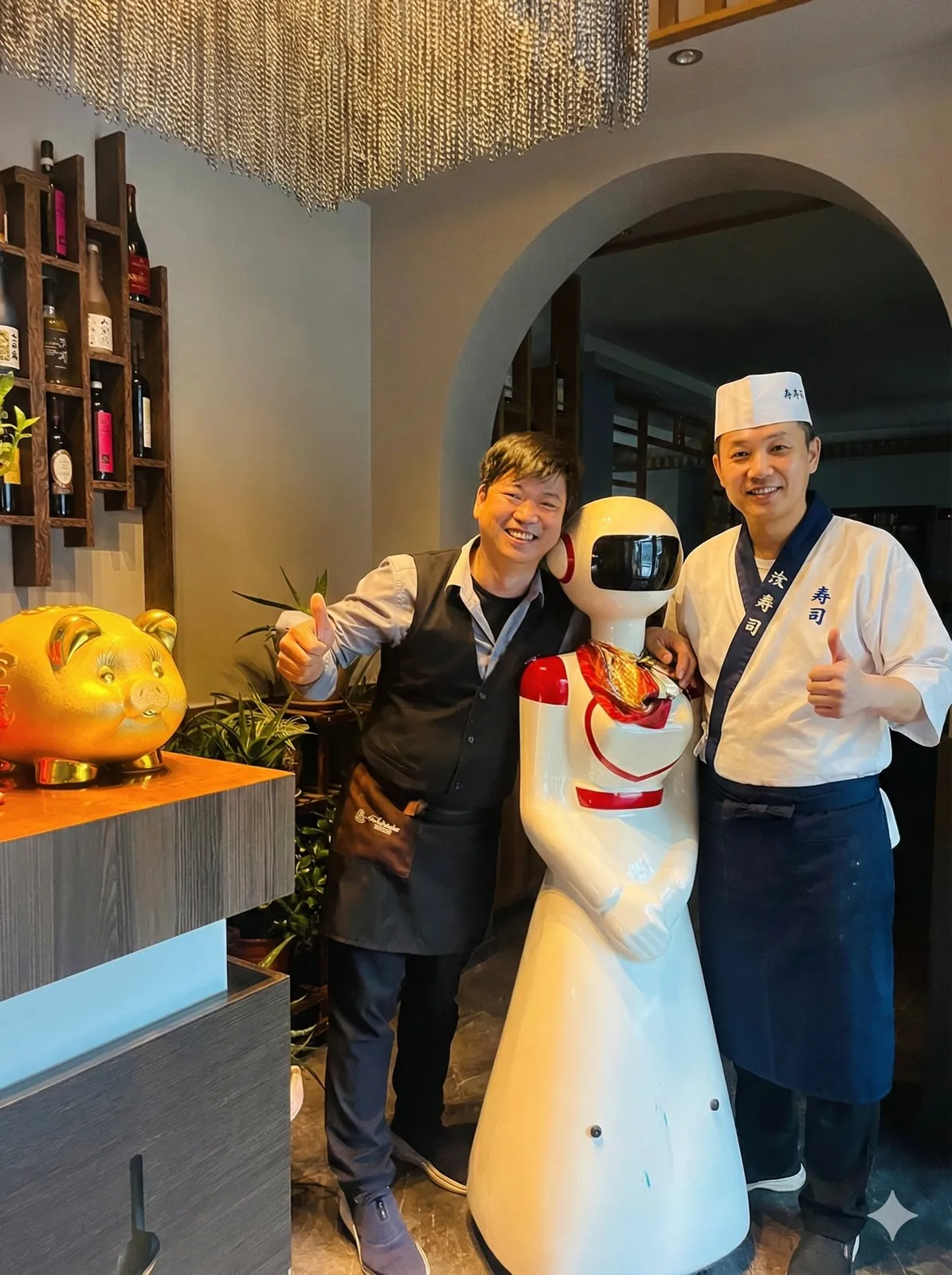 Roberto e il team di chef di Hinode Sushi Bianzone